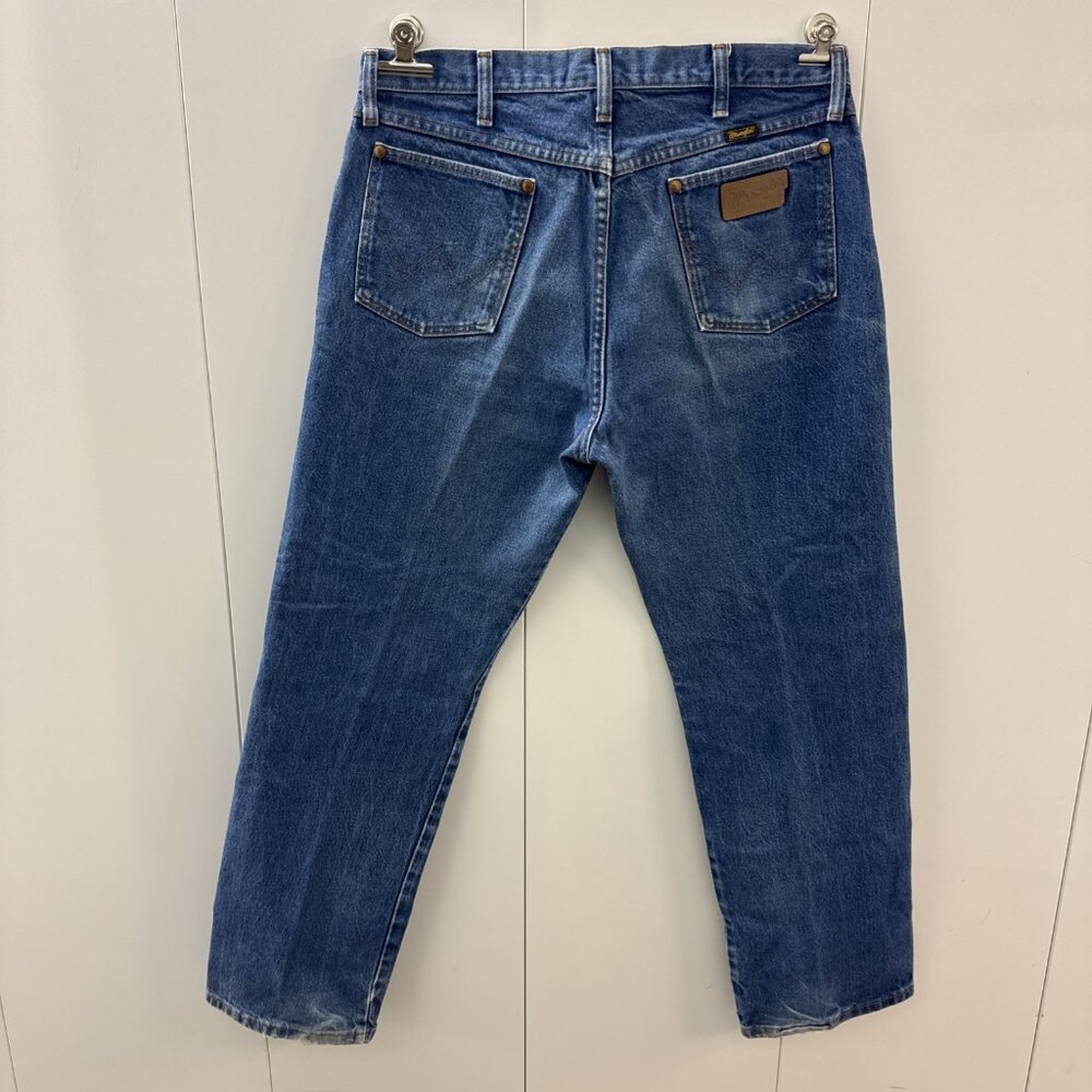 Wrangler Jeans Men's 34X29 (Tag 34X30) Blue Cowboy Cut Western 13MWZPW USA